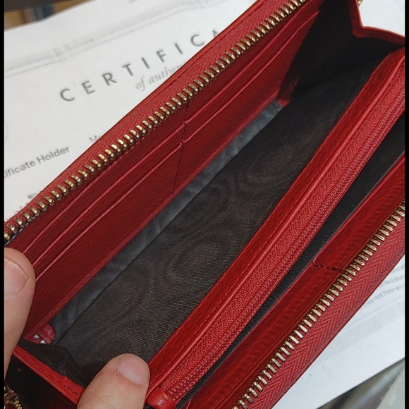 ❤️SOLD❤️ Red Gucci😍GG Zippy Wallet Organizer with Box - Picture 15 of 15
